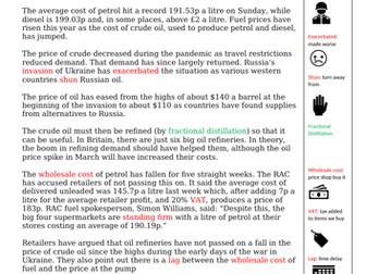 Reading resources Chemistry