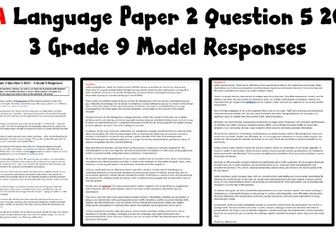 Language Paper 2 Question 5 2023 Grade 9 model answers