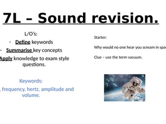 7L - sound revision - exploring science.