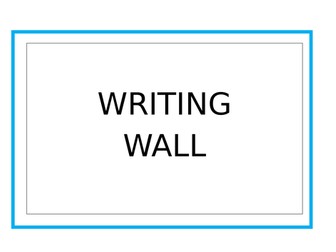 Classroom maths / english / working wall display words