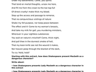 AQA GCSE English Literature Macbeth