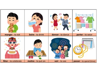 Module 3 Flashcards: French verbs with 'je' in different tenses (Festivals and Celebrations)
