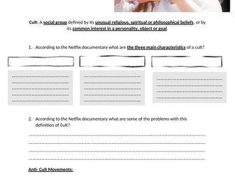 Cults- Religious Studies