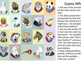 Guess Who Animals (Interactive Powerpoint)