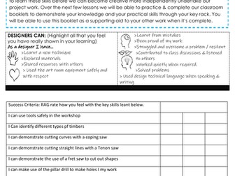 Ks3 product design key rack project booklet