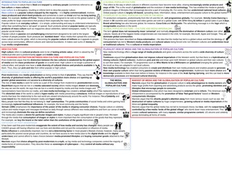 AQA A-Level Sociology Media Revision Posters