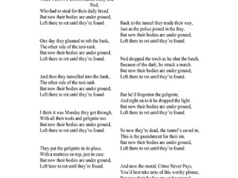 KS3 English Cover: The Ballad of Lefty and Nedd