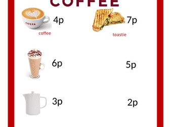 Costa Coffee Role Play Pack