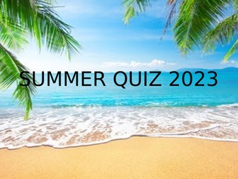 Summer Maths Quiz 2023