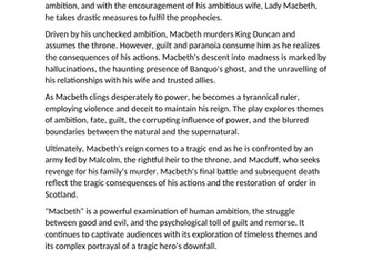 Macbeth- Complete Resources