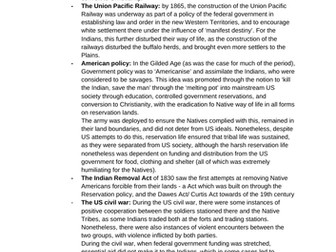 OCR A level History: Civil Rights in the USA 1865-1992: Native American key debates