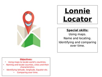 Character squad for KS2 geography