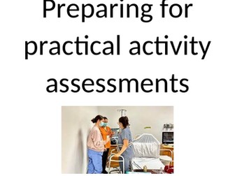 T Level Health - preparing for practical activities assessments