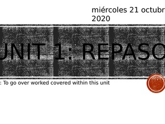 Spanish AQA GCSE unit 1