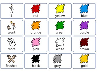 SEN Colour communication chart