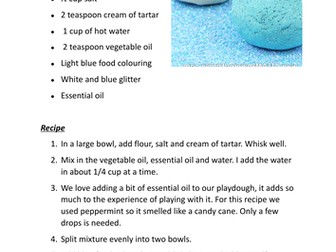 Playdough Recipe