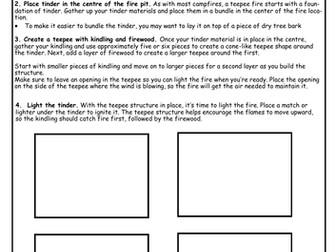 Creating diagrams from text - Campfire text diagram task