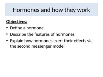 Second messenger model and glucagon action