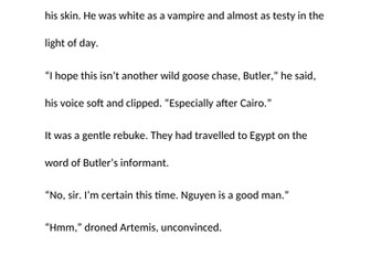 Character Inference Activity