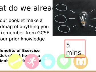 Importance of Exercise (A-Level EDUQAS) Powerpoint