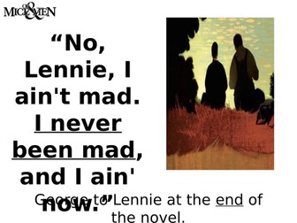 Of Mice and Men Quotation Posters