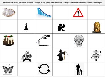 AQA Literature Revision Dual Coding Bundle 'Macbeth', 'A Christmas Carol' and 'An Inspector Calls'