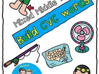 cvc phonics word building