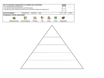 KS2 Science Lesson on Balanced Diets