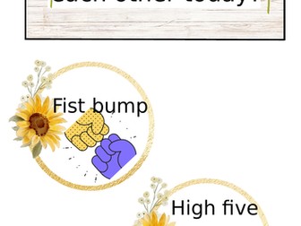 Class greetings (sunflower theme)