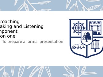 Non-Exam Spoken Language Endorsement ppt