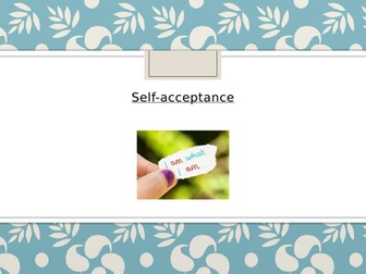 Self-acceptance power point aimed at teens
