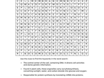B1 Cells - Word Search