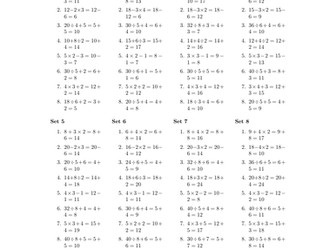 Order of Operations - BIDMAS