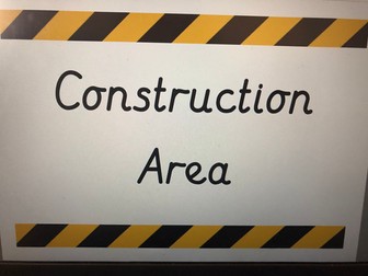 Classroom Area Signs EYFS