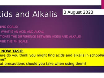 KS3 Science Acids and Alkalis