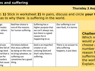 Christians and suffering