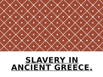Slavery in Ancient Greece