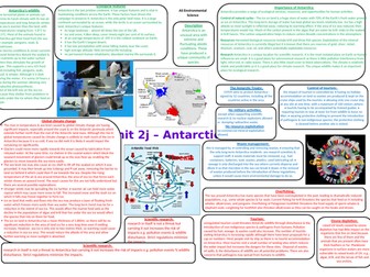 AS Environmental science Antarctica knowledge organiser