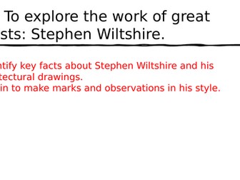 Stephen Wiltshire - Architectural drawing