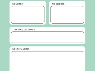 Mentor meeting notes ECT