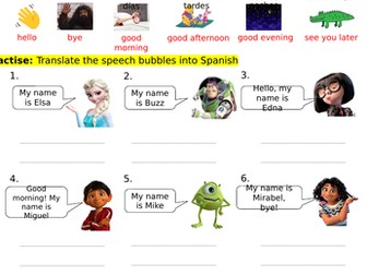 Year 3 Spanish - Term 1 - Introductions and Colours - KS2