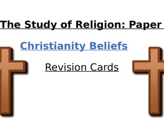 AQA Religious Studies Revision Cards - Christianity Beliefs