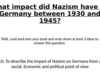 Nazi Germany - summary lesson
