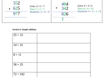KS2 Maths: Column Addition