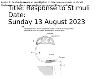Response To Stimuli
