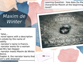 IGCSE Lesson on the novel Rebecca by Daphne Du Maurer