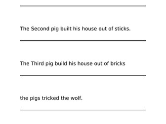 Edit and Improve- The Three Little Pigs (SPaG)