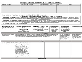 Autumn 1st half planning week 4 - week 8