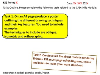 KS3 D&T Cover Lessons Bundle
