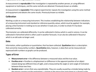GCSE & A-Level General Science Practicals Knowledge
